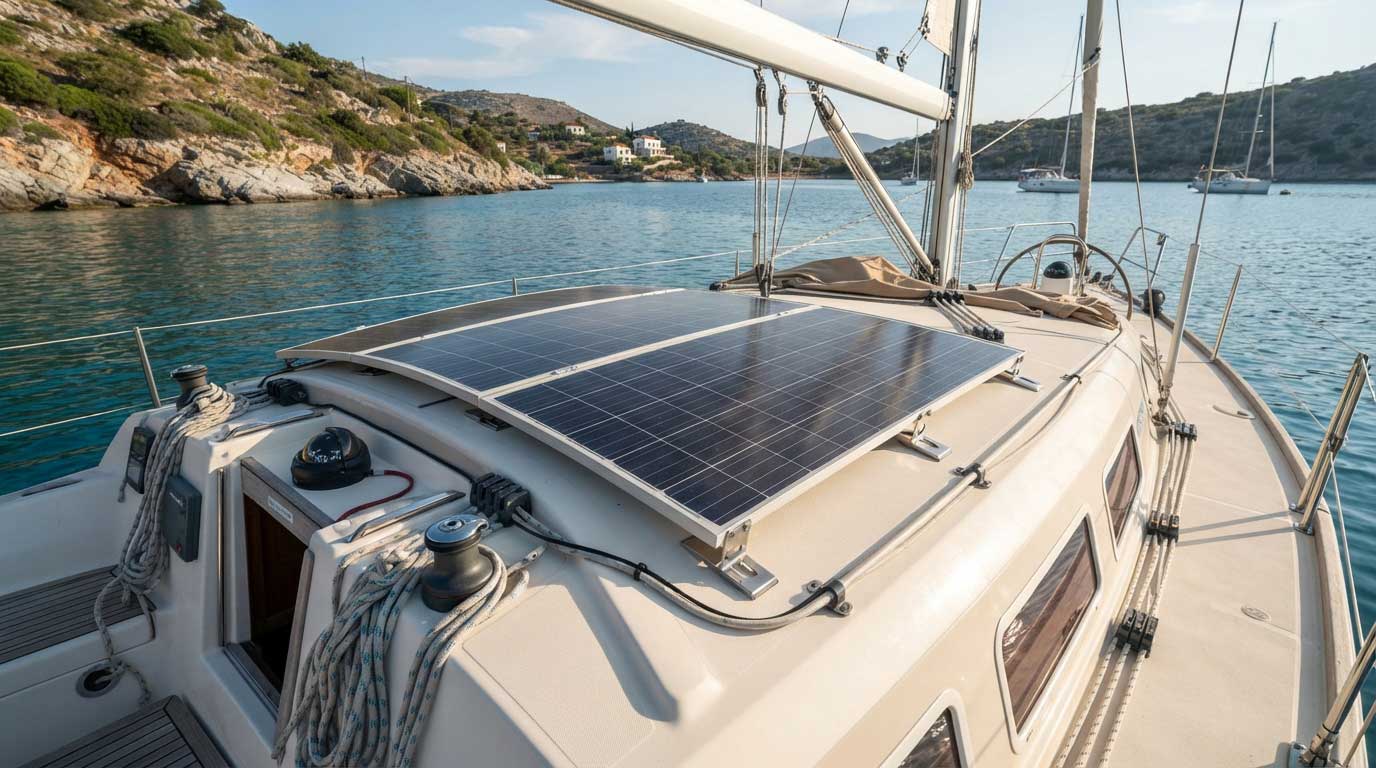 Bifacial Flexible Solar Panel: Design, Performance, and Applications 3 Bifacial Flexible Solar Panel on a Cruising Yacht 3