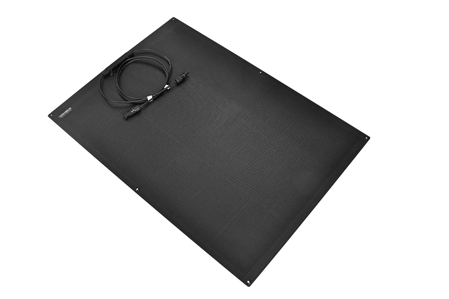 Bright Solar L Series 100W Flexible Solar Panel: Product Overview 1 Bright Solar L Series 100W flexible solar panel with a thin, lightweight design.