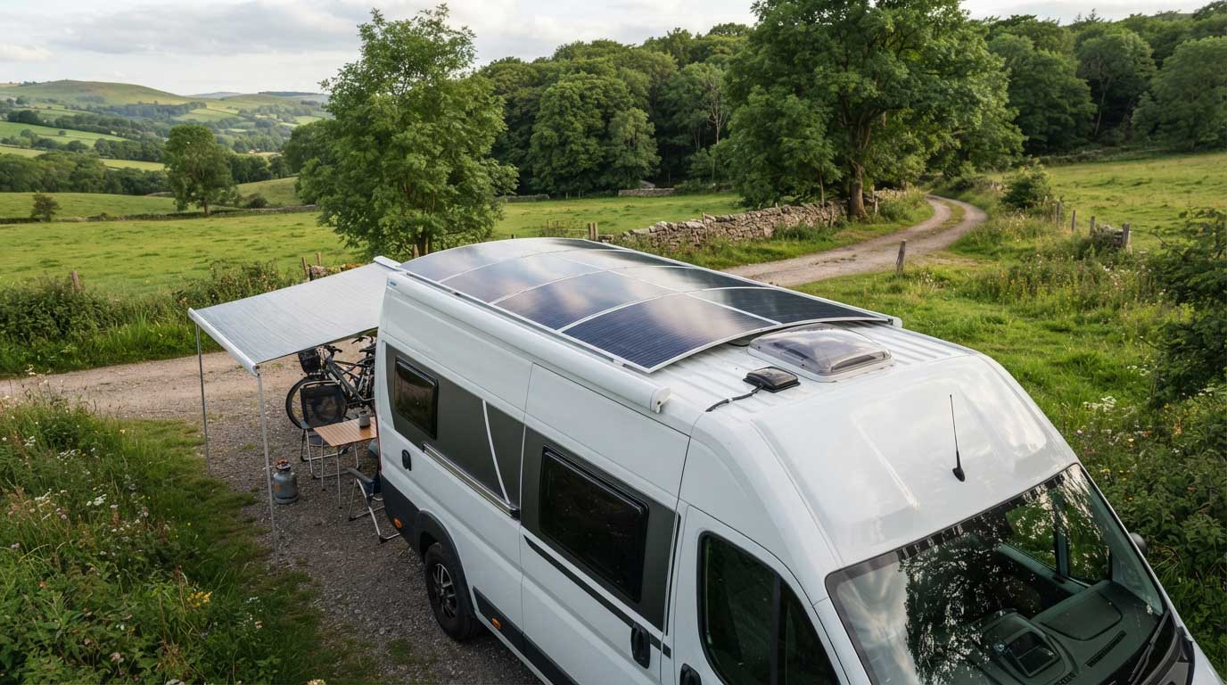 Flat Flexible Solar Panels: Uses, Benefits and Installation Guide 1 Flat Flexible Solar Panels for RV and Campervan Roofs