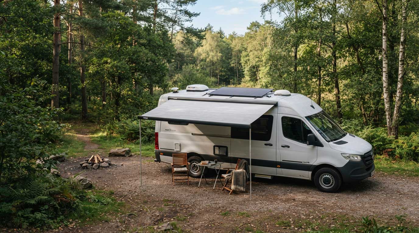 Flexible 300W Solar Panel: Output, Uses and Installation Guide 1 Flexible 300W Solar Panel Installed on an RV Roof