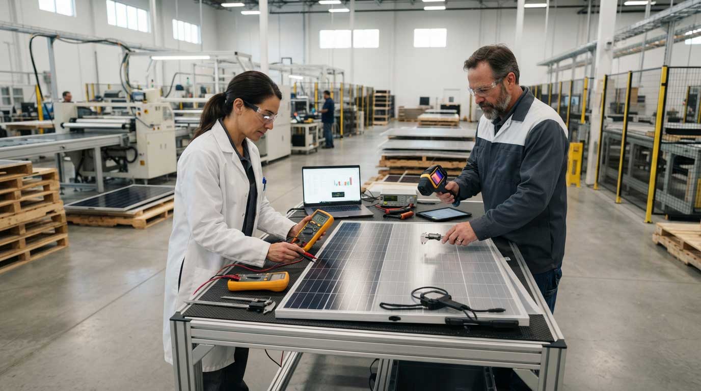 Flexible Bifacial Solar Panels: Design, Output and Uses 2 Flexible Bifacial Solar Panel OEM Quality Inspection