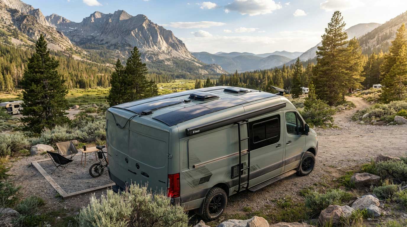 Flexible Film Solar Panels: Technology, Applications and Buying Guide 1 Flexible Film Solar Panels Installed on a Curved RV Roof