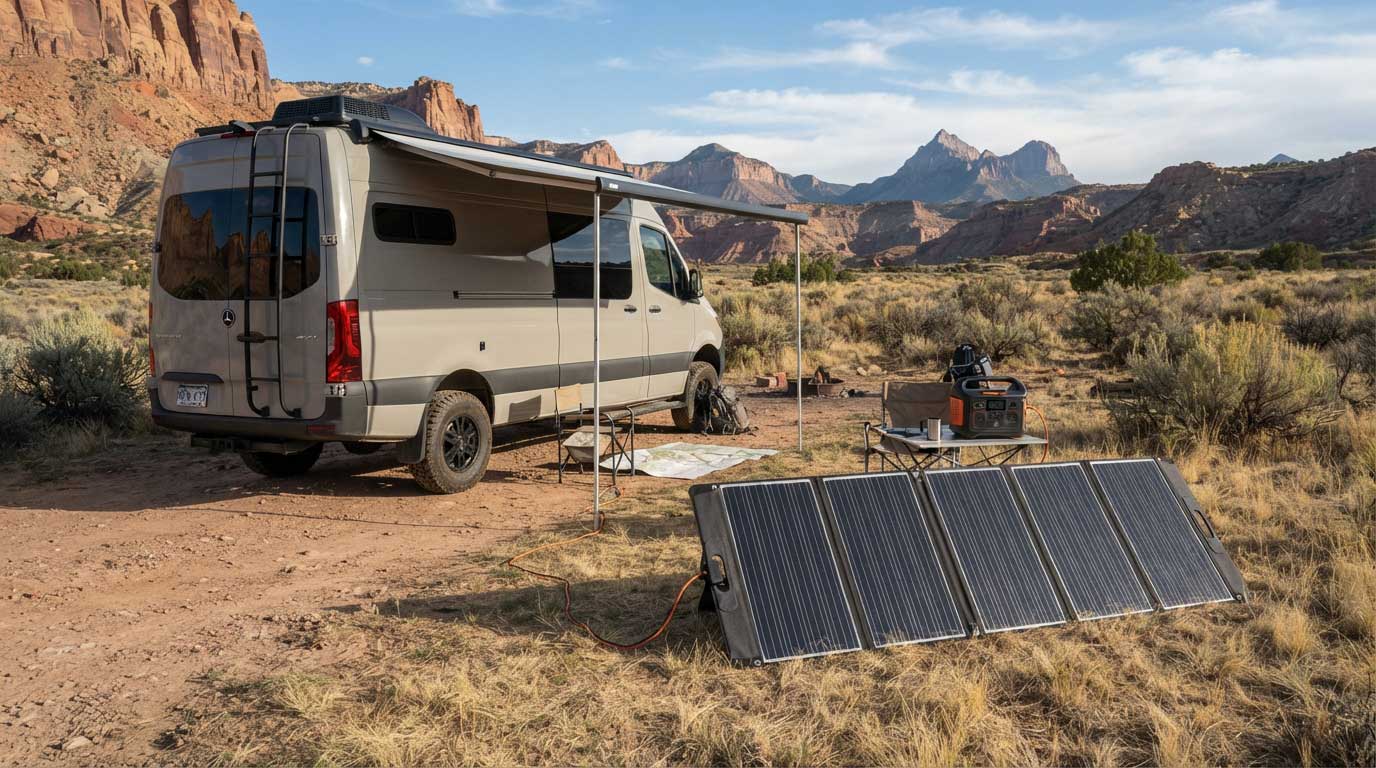 Flexible Folding Solar Panels: Portable Power, Design and Buying Guide 1 Flexible Folding Solar Panels for RV Camping