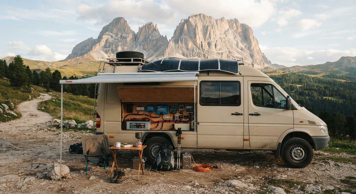 How to Hook Up Solar Panel to Battery? 2 Flexible Solar Panel Installation on RV Battery System 2