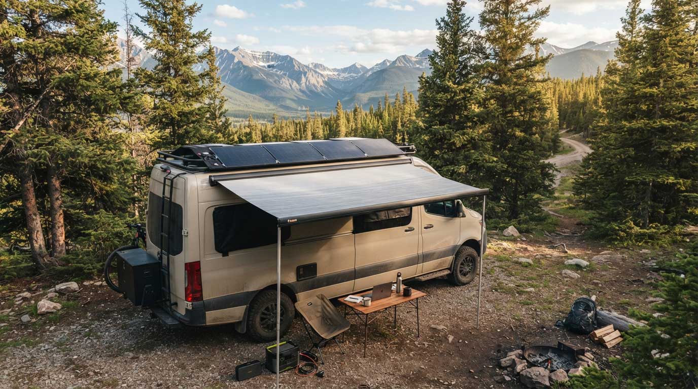 Best Flexible Solar Panels for Van: How to Choose the Right One 3 Flexible Solar Panels Powering a Camper Van Off Grid 3