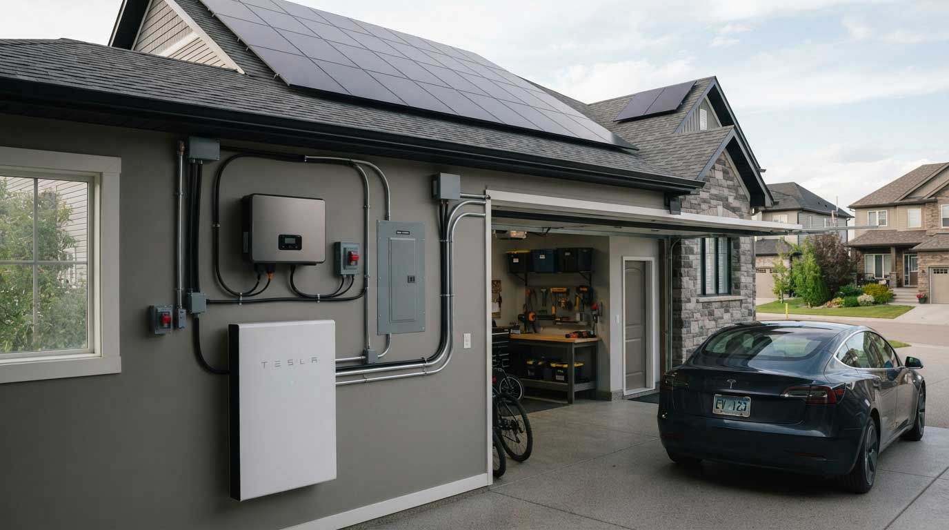 Can Solar Panels Store Energy? 1 Home Solar Panels Connected to a Battery Storage System