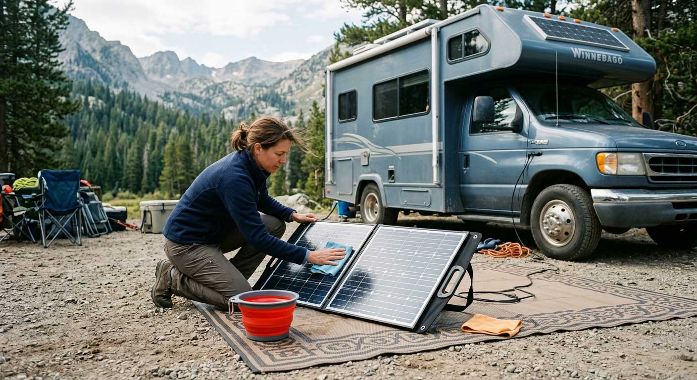 How to Clean Portable Solar Panels? 1 How to Clean Portable Solar Panels With Water and a Soft Cloth 1
