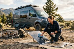 How to Connect Portable Solar Panel to RV Battery?