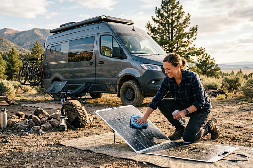 How to Connect Portable Solar Panel to RV Battery?