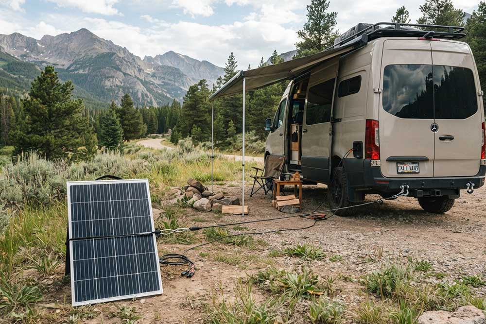 how to keep portable solar panels from being st...