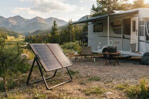 how to set up a portable solar panel system?