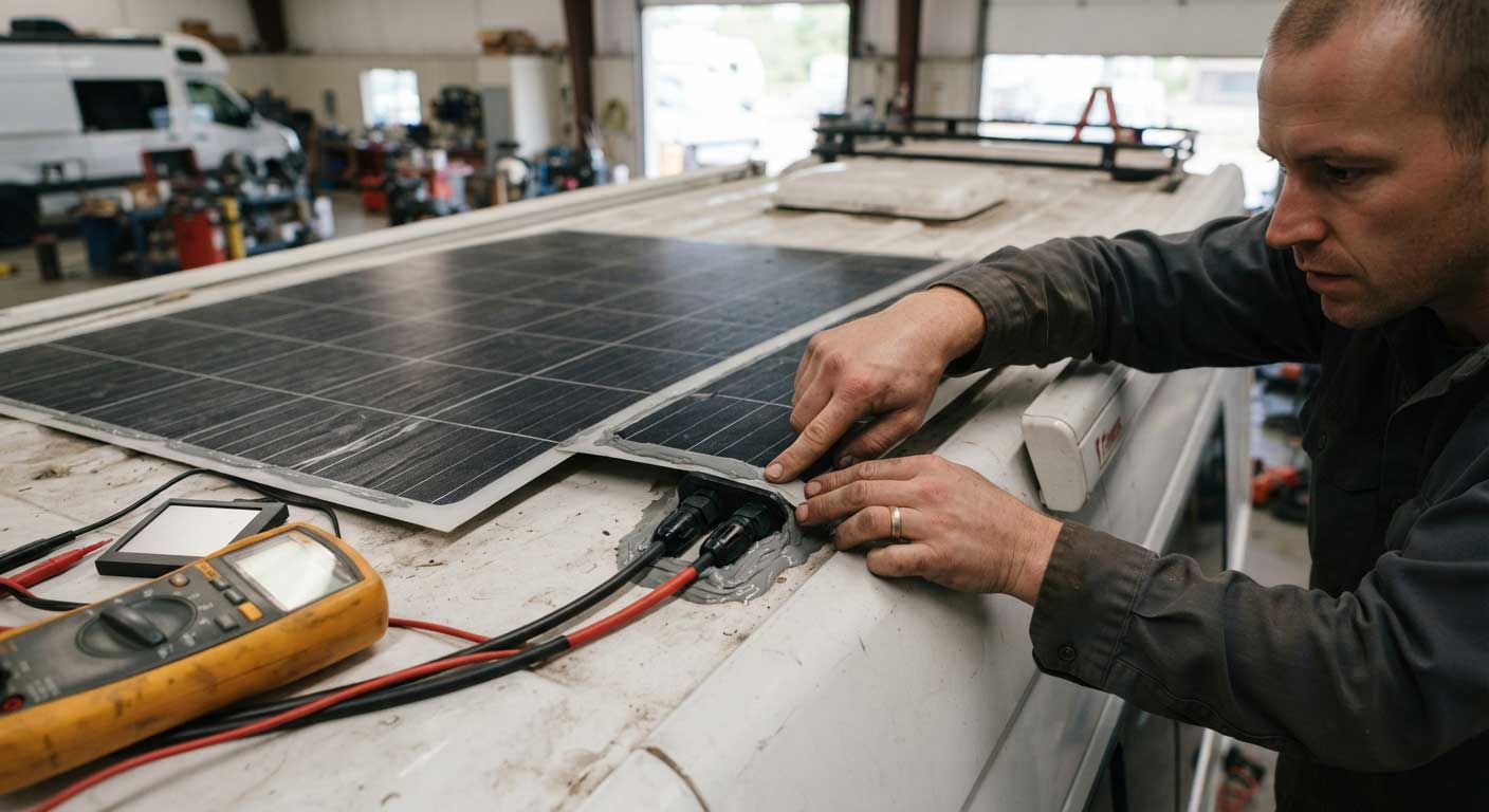 Fitting Flexible Solar Panels: A Practical Installation Guide 3 Inspecting Flexible Solar Panel Mounting and Wiring