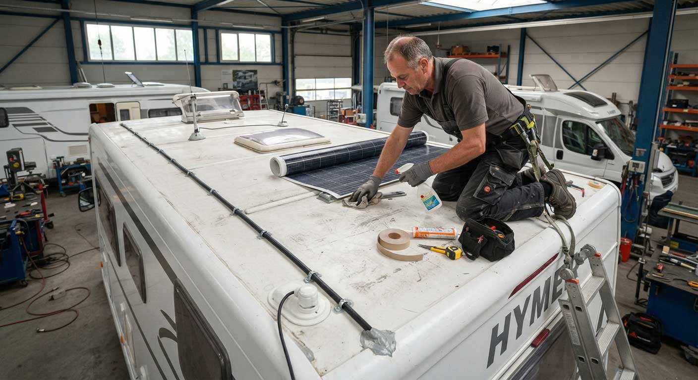 ECO WORTHY 130W Flexible Solar Panel: Features, Uses and Buying Guide 2 Installing a Flexible Solar Panel on an RV Roof