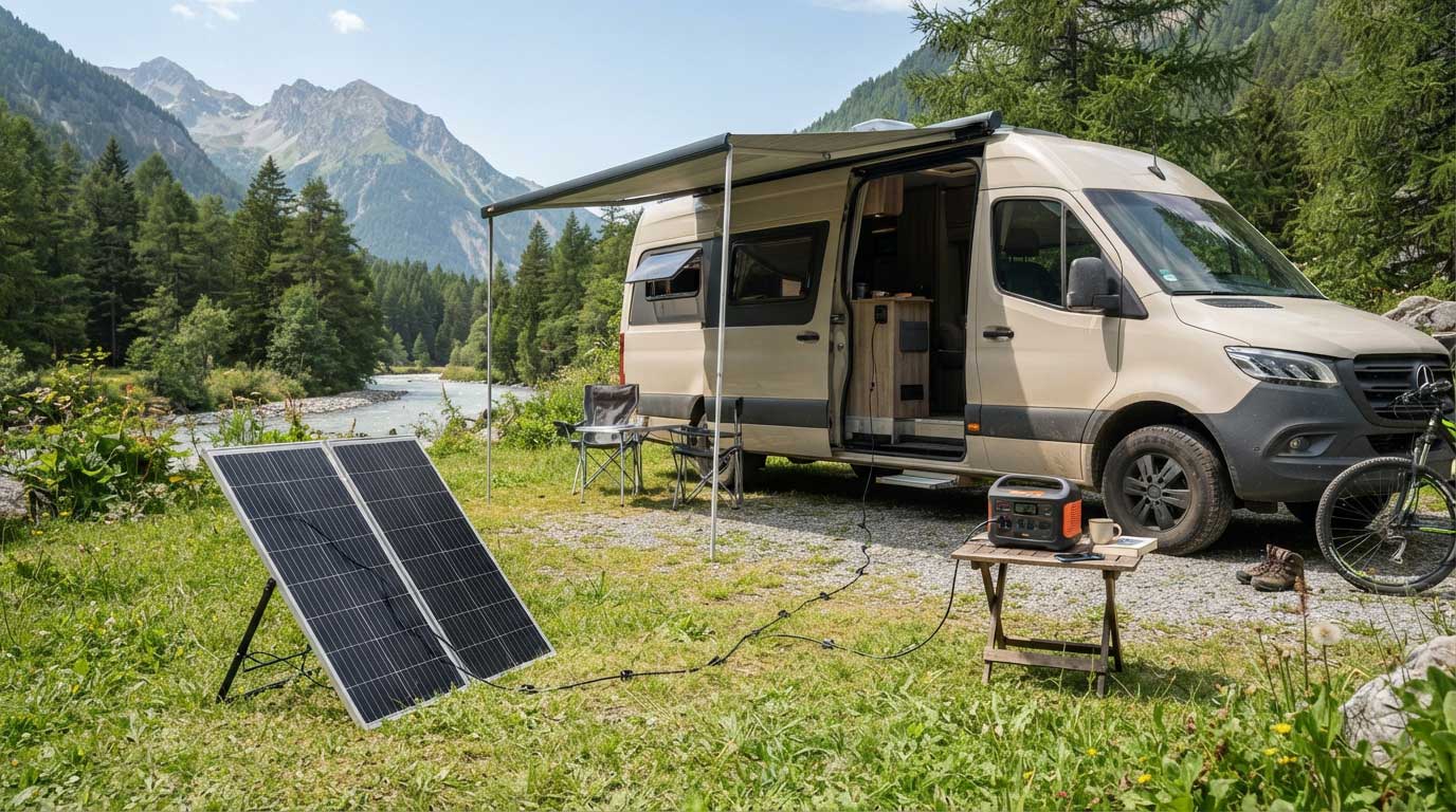 how to set up a portable solar panel system? 1 Portable Solar Panel System Setup for RV Camping 1