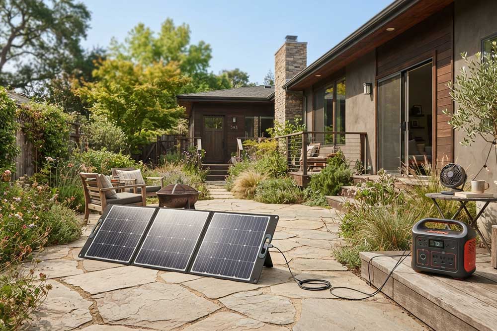 how to use portable solar panels at home?