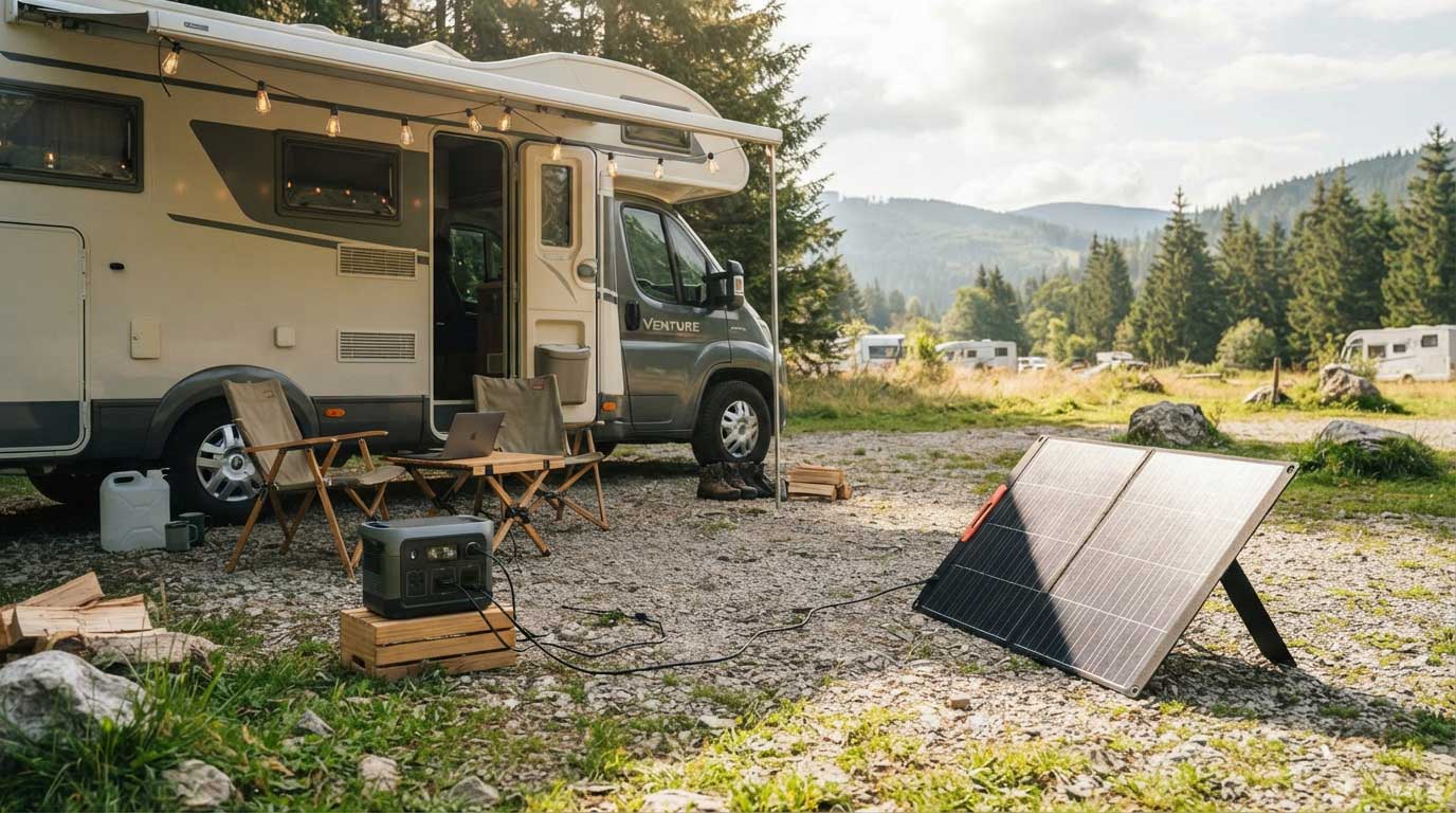 how to set up a portable solar panel system? 2 Portable Solar Power System for RV and Off Grid Use 2