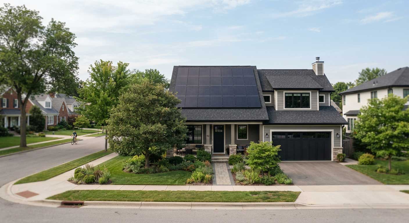 Do Solar Panels Make Noise? 1 Quiet Rooftop Solar Panels on a Residential Home