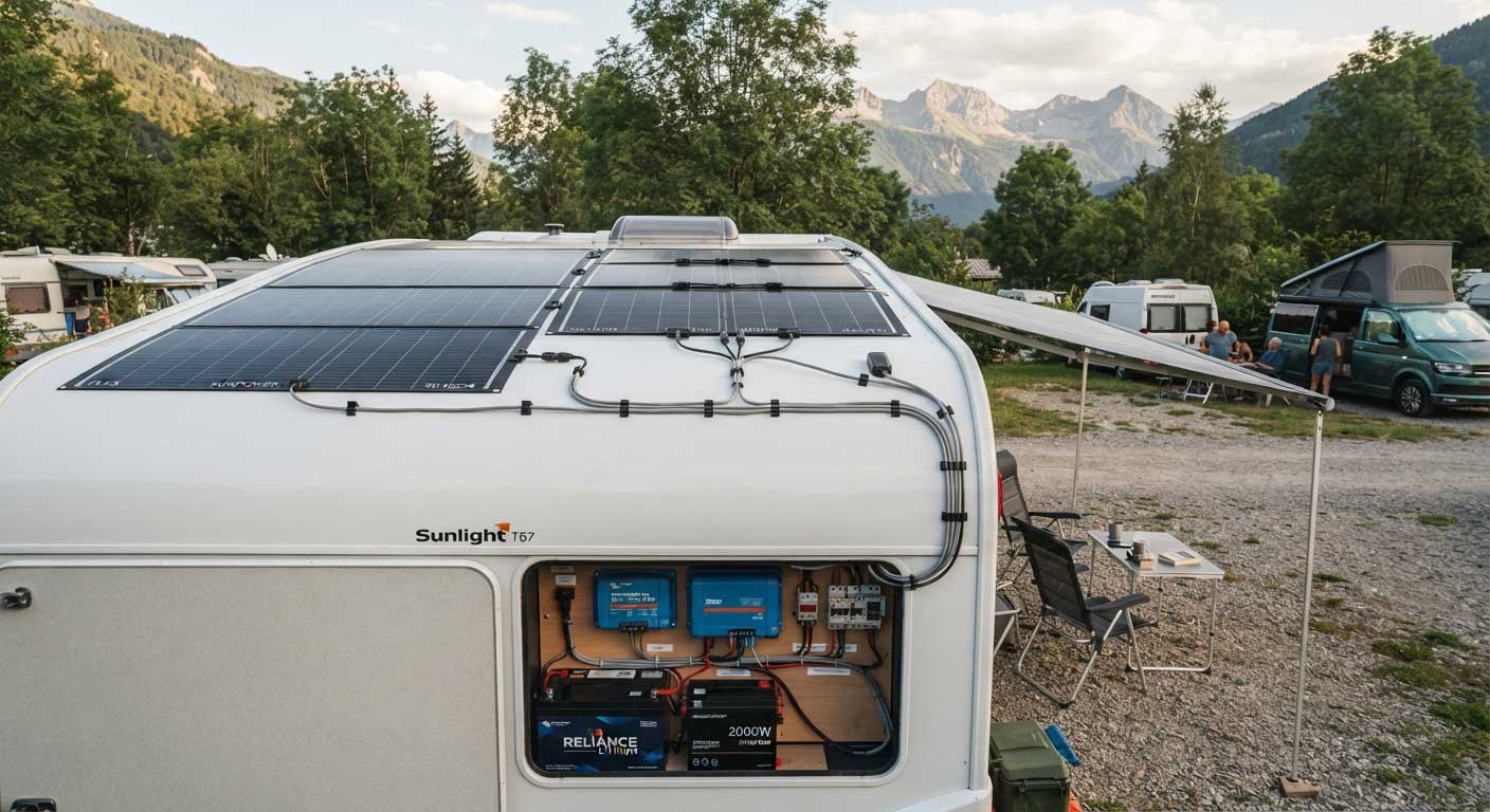 How to Connect Solar Panels in Parallel? 1 RV Solar Panels Connected in Parallel for Higher Current Output 1