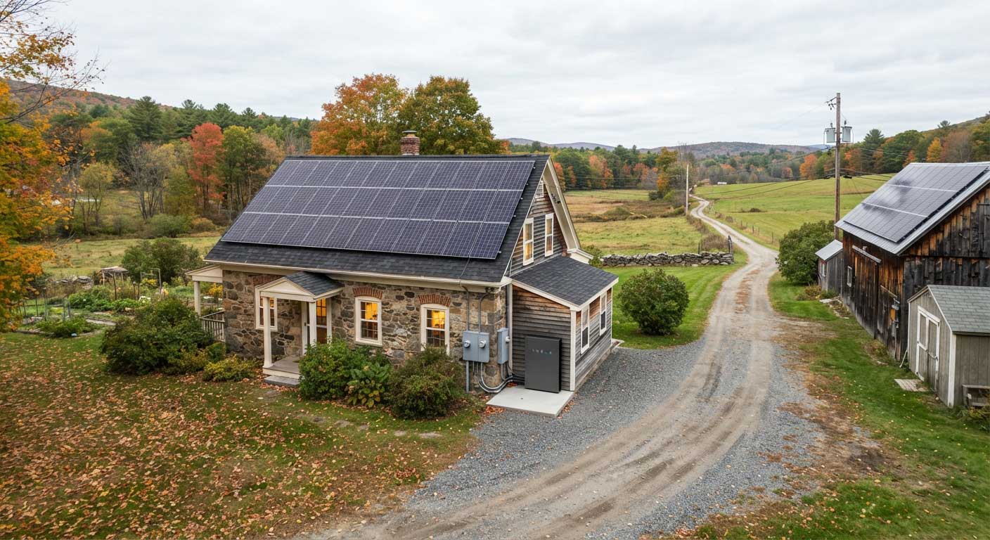 Do Solar Panels Work in Cloudy Weather? 2 Solar Battery System Operating on a Cloudy Day