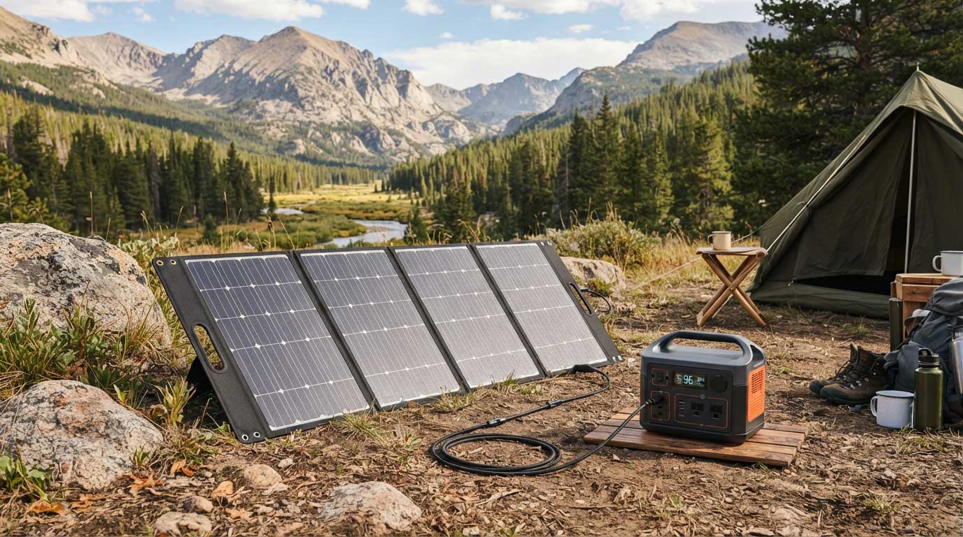how to connect solar panel to portable power station? 1 Solar Panel Connected to a Portable Power Station 1