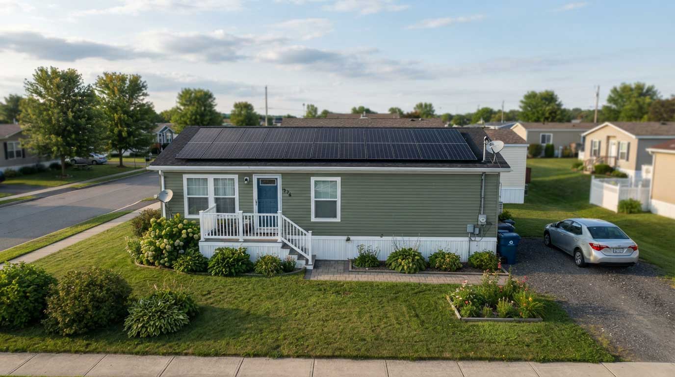 Can You Put Solar Panels on a Mobile Home? 1 Solar Panels Installed on a Mobile Home