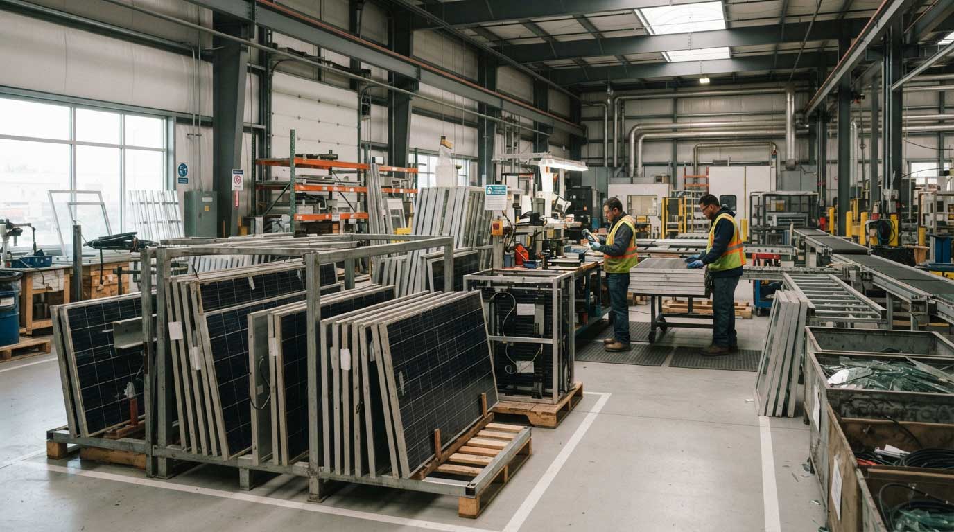 Can You Recycle Solar Panels? 1 Solar Panels Prepared for Recycling