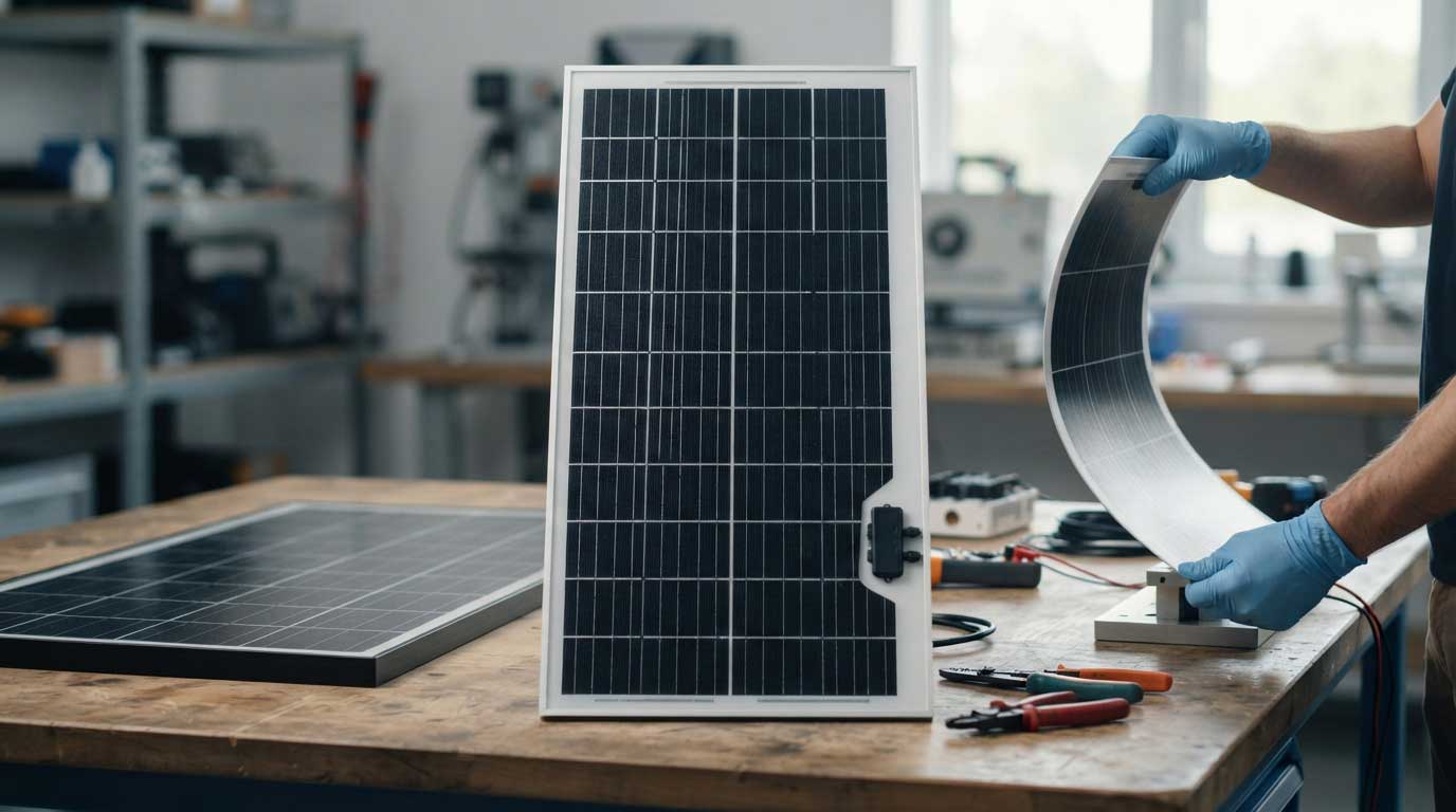 100W Flexible Solar Panel - RV & Off-Grid 2 Thin and Lightweight 100W Flexible Solar Panel Design 2