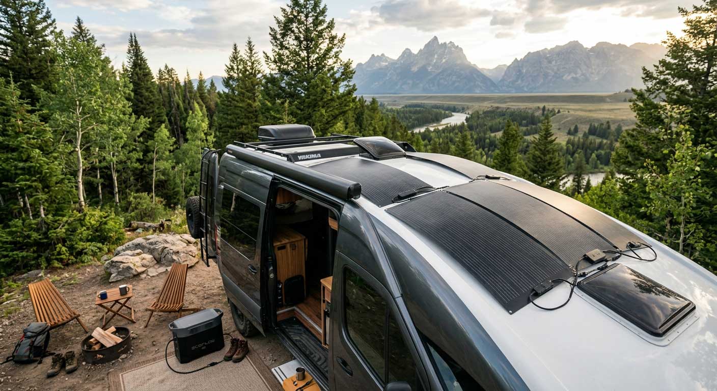How much energy does a solar panel produce per day? 2 Flexible Solar Panel Energy Generation for RV and Off Grid Applications