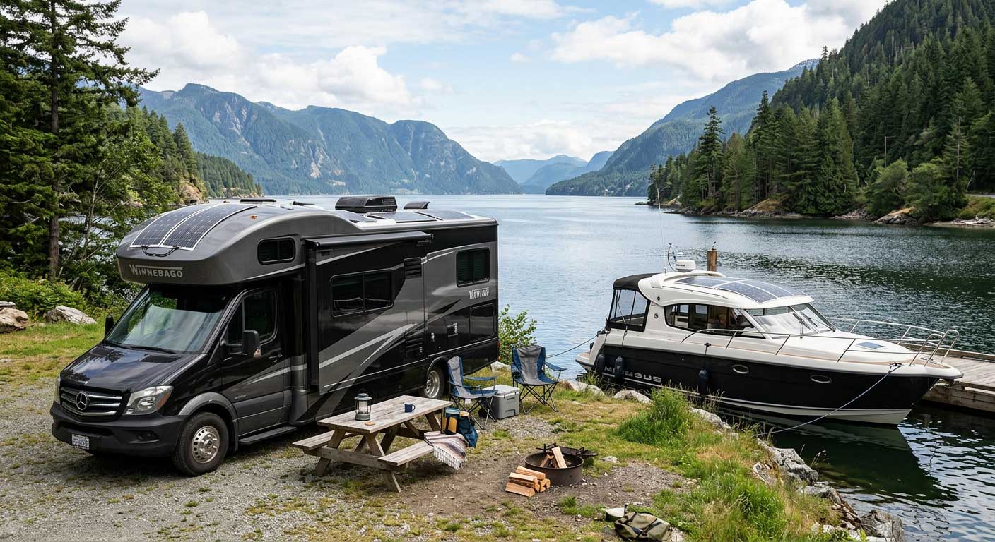 How many watts does a solar panel generate? 2 Flexible Solar Panels Installed on RV and Marine Applications