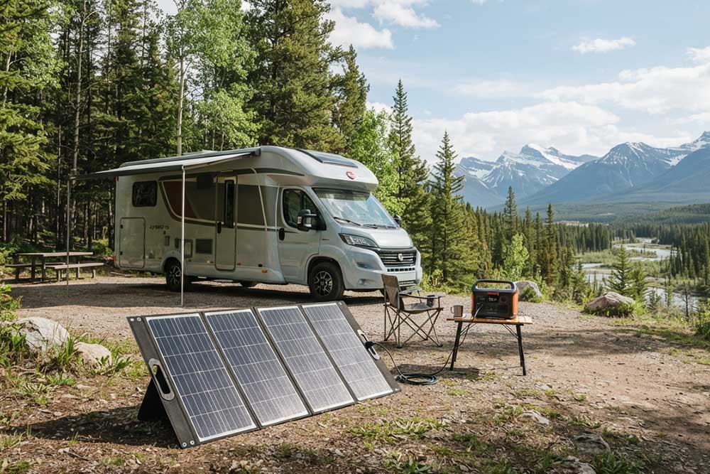 Fold Up Solar Panel: Portable Power for RVs, Ca...
