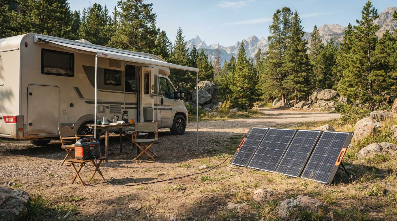 Fold Up Solar Panel: Portable Power for RVs, Camping and Off-Grid Use 1 Fold Up Solar Panel for RV Camping and Portable Power