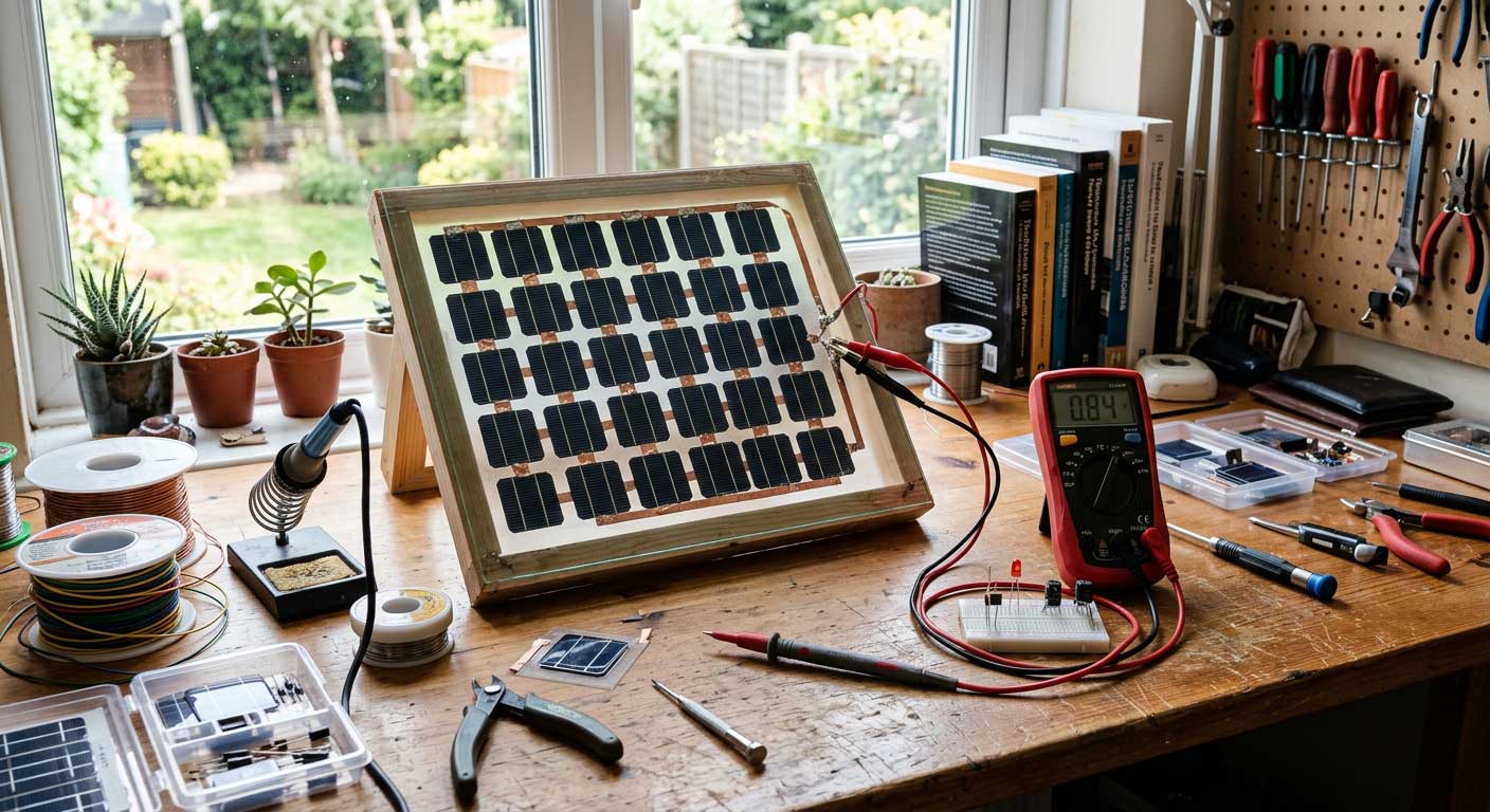 How to make solar panel at home? 2 Homemade Solar Panel Testing With Multimeter