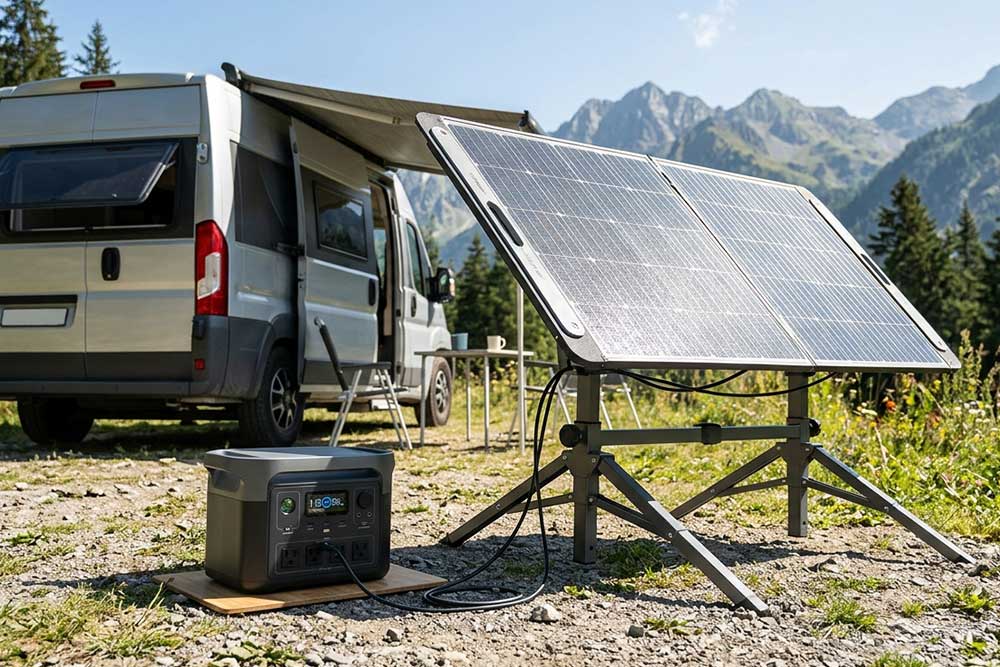 how to mount portable solar panels?