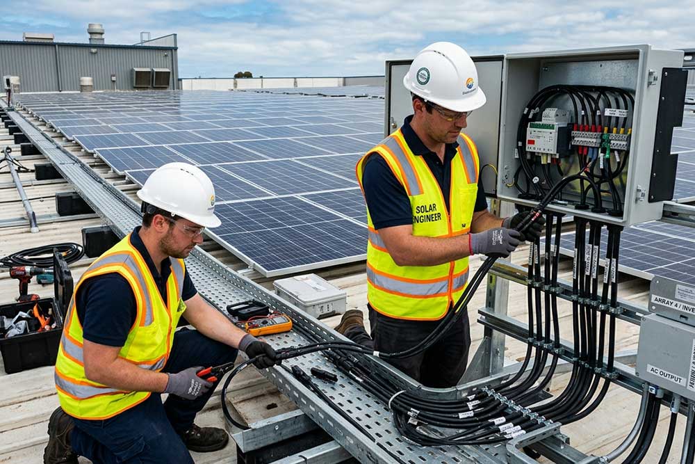 How to connect solar panels in series?