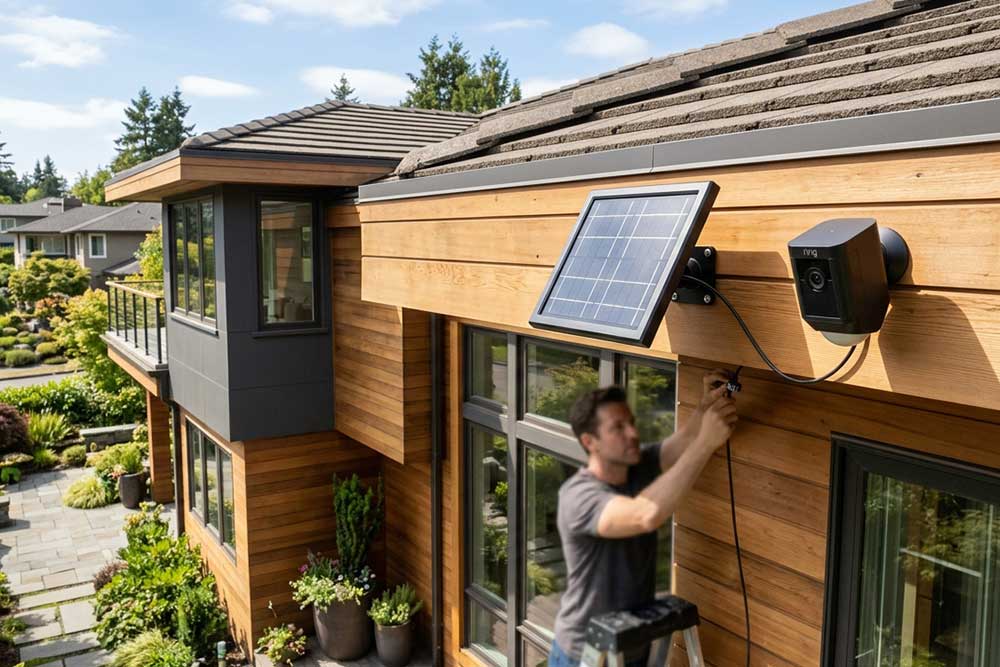 How to install ring solar panel?