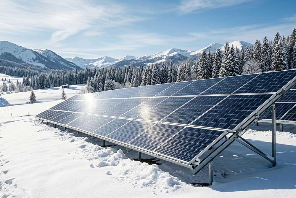 How to keep snow off solar panels?