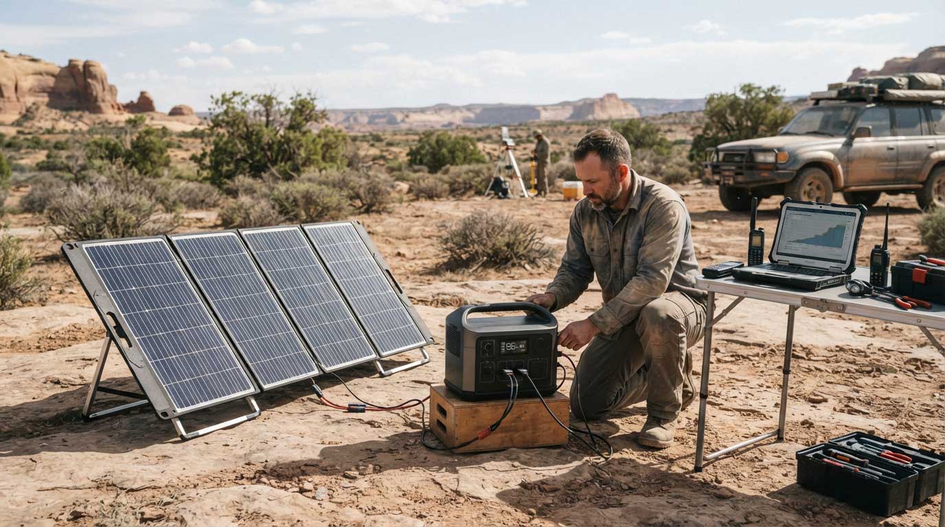 Fold Up Solar Panel: Portable Power for RVs, Camping and Off-Grid Use 2 Portable Fold Up Solar Panel for Off Grid Work