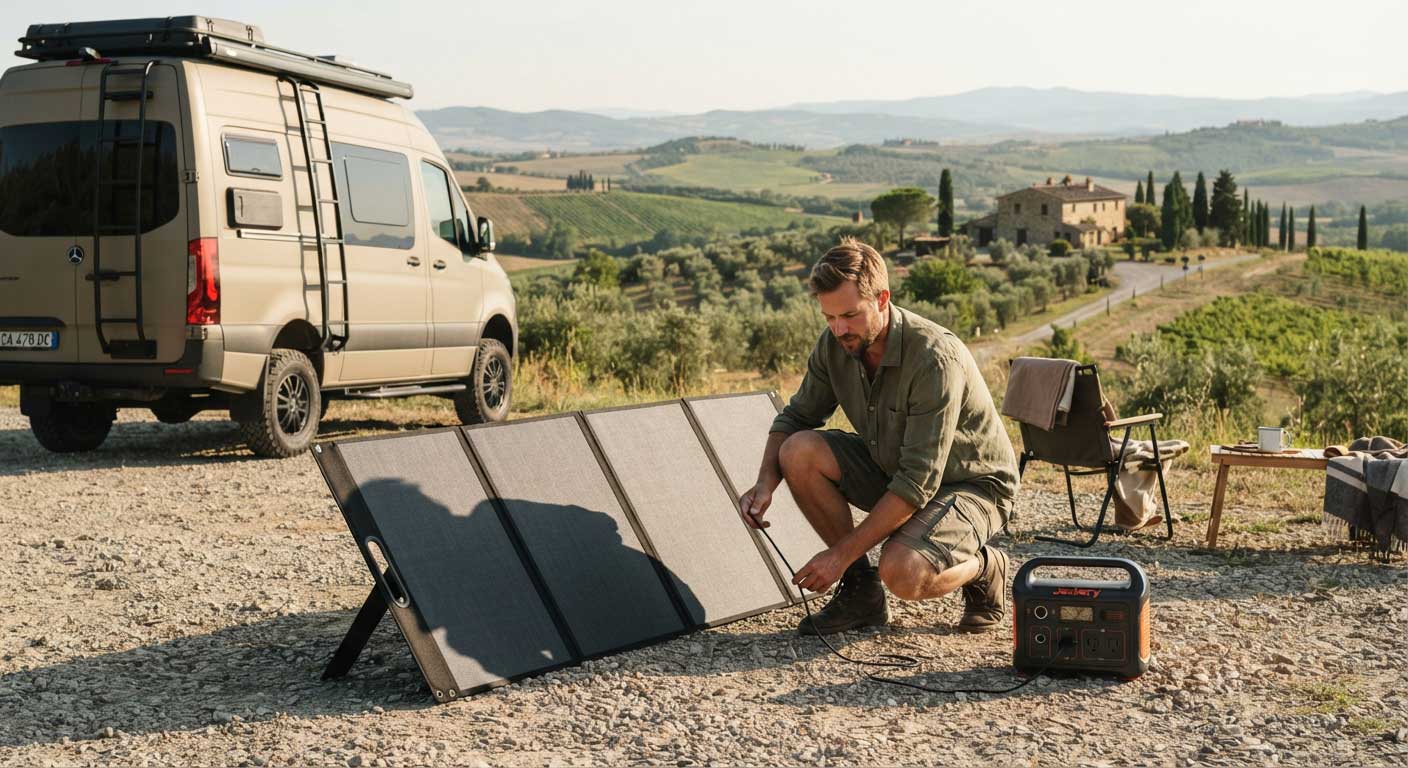Folding Portable Solar Panels: Uses, Setup and Buying Guide 2 Positioning Folding Portable Solar Panels Toward the Sun
