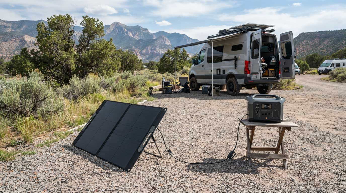 Camping Folding Solar Panels: How to Choose and Use Them 2 Positioning a folding panel for better sunlight