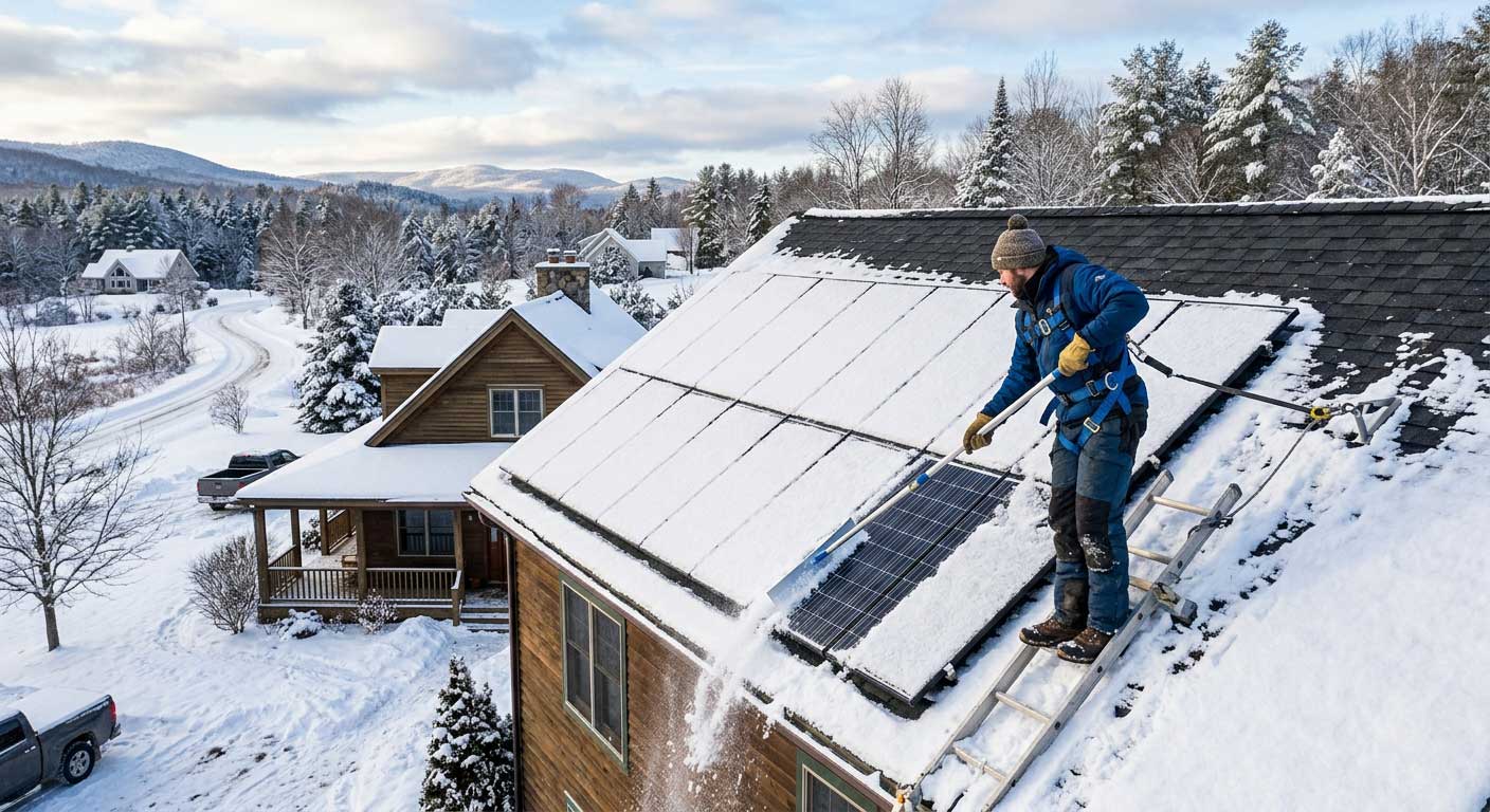 How to keep snow off solar panels? 1 Removing Snow From Solar Panels Safely in Winter
