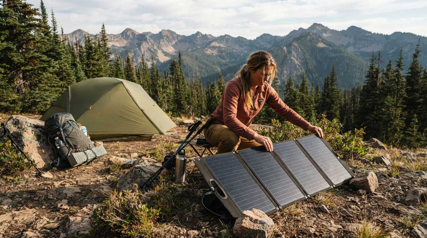 Lightweight Portable Solar Panels: How to Choose the Right One 2 Setting Up Lightweight Portable Solar Panels Outdoors