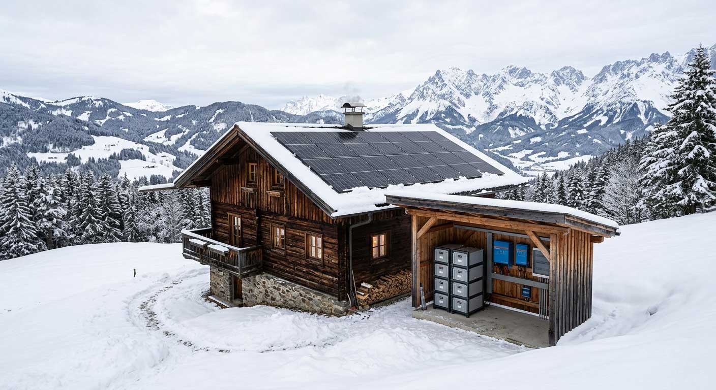 How to keep snow off solar panels? 2 Winter Off Grid Solar System With Snow Covered Panels